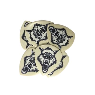 Dunlop Guitar PIcks White Fang 6 Picks 1.0mm James Hetfield image 1
