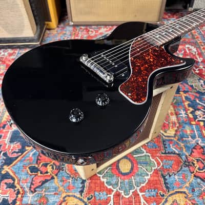 *6.87 lb* Les Paul Junior 2022 Ebony Dog Ear P90 image 11
