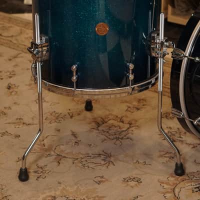 Gretsch 12/16/20/6.5x14" New Classic Drum Set - Colbalt Sparkle Fade image 9