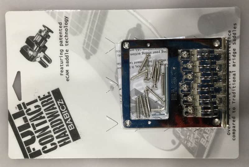 Babicz Full Contact Hardware FCHBFGTELENK Original Series 6 String Electric Guitar Bridge Nickel image 1