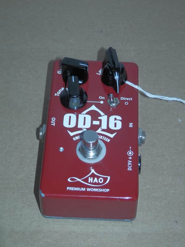 HAO OD-16 Omega Drive Sixteen overdrive guitar effect pedal used image 1