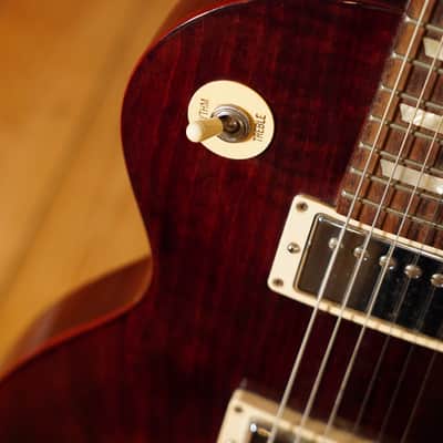 Gibson Les Paul Studio T with Chrome Hardware 2016 - Wine Red image 4