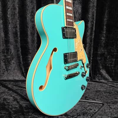 D'Angelico Premier SS Surf Green With Free Gig Bag image 2