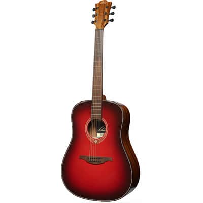 LÂG T-RED-D | Tramontane Dreadnought Special Edition, Red Burst. New with Full Warranty! image 4