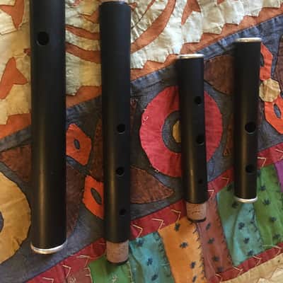 Patrick Olwell Bflat keyless Irish Flute Blackwood with Sterling Silver Rings 2023 image 1