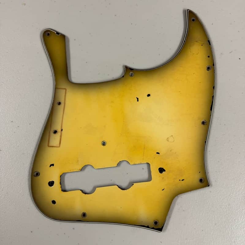 Fender Vintage Jazz Bass Pickguard Antigua Finish! No Cracks 1970's (PG-9) image 1