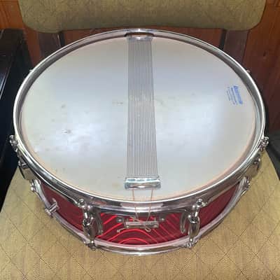 Vintage Ludwig Standard Snare Drum - Red Astro Wrap - 14" x 5" image 3