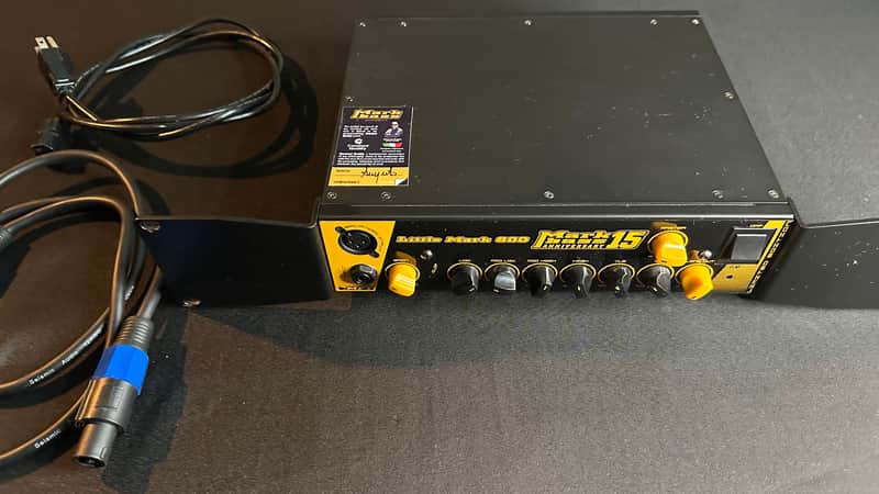 Markbass Little Mark 800 15th Anniversary 800-Watt Bass Amp Head 2010s - Black / Yellow image 1