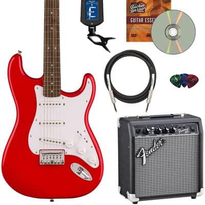 Fender Squier Sonic Stratocaster HT - Torino Red w/ Frontman 10G Amplifier image 1