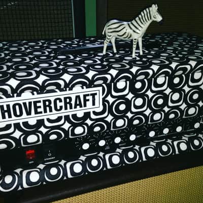 Hovercraft Caribou Stage IV spec OpArt 'ODdS' custom OVERDRIVE Black / White mohair elephant image 2