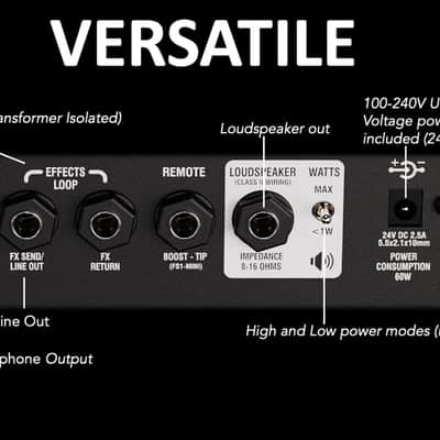 Laney Ironheart Foundry IRF-LEADTOP: 60W Ultra-Compact Guitar Amp Head with Clean/Lead Modes and Versatile EQ image 4