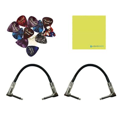 Mint KMC DigiTech DROP The Drop Polyphonic Drop Tune Pedal Bundle w/2x Strukture S6P48 Woven Right Angle Patch Cables, 12x Guitar Picks and Liquid Audio Polishing Cloth image 7