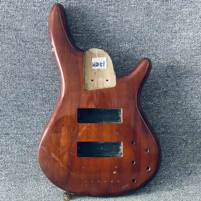Brown 5 String Bass Basswood Body DIY Project image 1