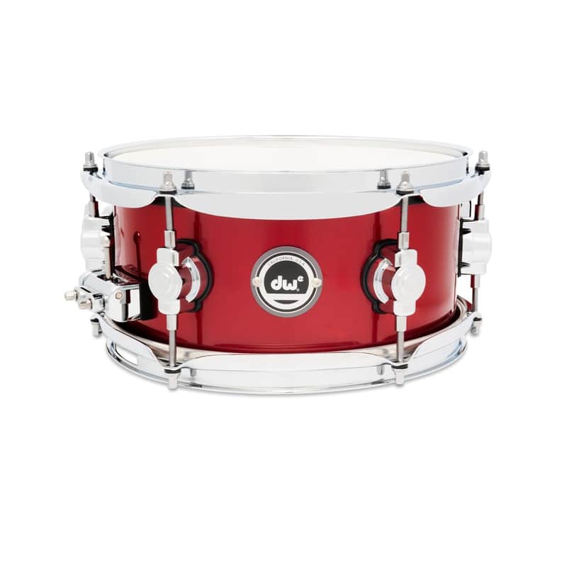DW DWe Electronic/Acoustic Snare Drum 10x5 Black Cherry Metallic image 1