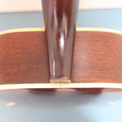 Vintage 1960s Harmony Stella 4 String Acoustic Tenor Guitar Clean Works Great Sunburst Clean! image 13
