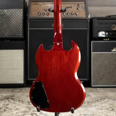 Gibson Vintage 1969 SG Junior Electric Guitar - Cherry Red with Chipboard Case - Used image 7