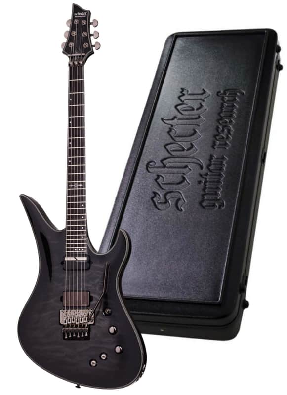 Schecter Hellraiser Hybrid Avenger FR-S Electric Guitar Black Burst w Sustainiac FREE CASE! image 1