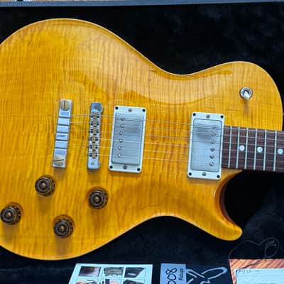 2012 PRS Stripped 58 SANTANA YELLOW East Indian FB - MASSIVE FLAMETOP 57/08 Pickups Les Paul Style Single Cut Hard to Find Color image 1