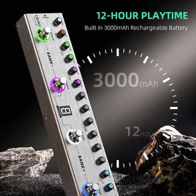 LEKATO TANK-B Electric Bass Effects Pedal Multi Effects Compressor Recording Amp Mod image 10