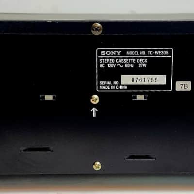 Sony TC-WE305  Late 90s Early 2000s Black image 5
