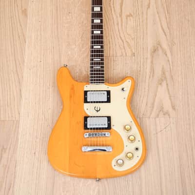 1970s Epiphone Wilshire Vintage Electric Guitar Maple Set Neck Japan Matsumoku w/ Case image 2