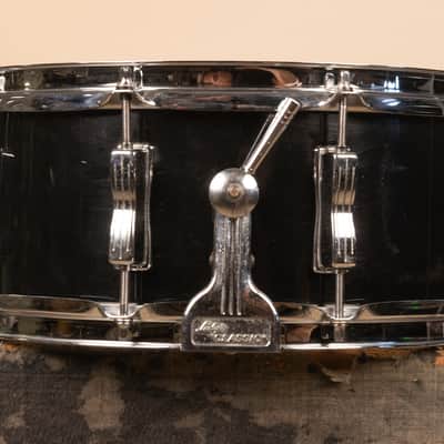 1980s Ludwig 5x14 Rock/Concert Black Cortex Snare Drum image 3