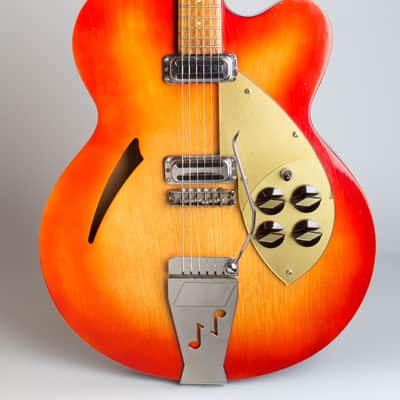 Rickenbacker Model 335F Semi-Hollow Body Electric Guitar (1959), ser. #2V126, black hard shell case. image 3