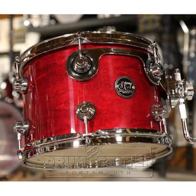 DW Performance 3pc Lacquer Drum Set 18/12/14 Cherry Stain image 3