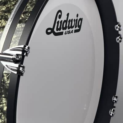 Ludwig 18/12/14" Classic Maple Jazzette Outfit - Moss Green Pearl image 7