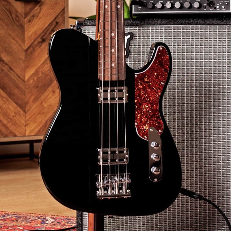 Shergold Telstar Standard Bass SBT14 in Black Gloss image 1