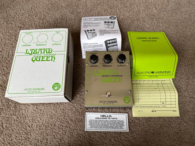 Electro-Harmonix / JHS "Big Box" Lizard Queen Octave Fuzz 2023 - Silver / Green image 1