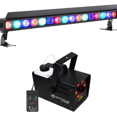 American DJ ElectraPix Bar 16 Wireless DMX RGBAL+UV IP65 Wash Light Bar+Fogger image 1