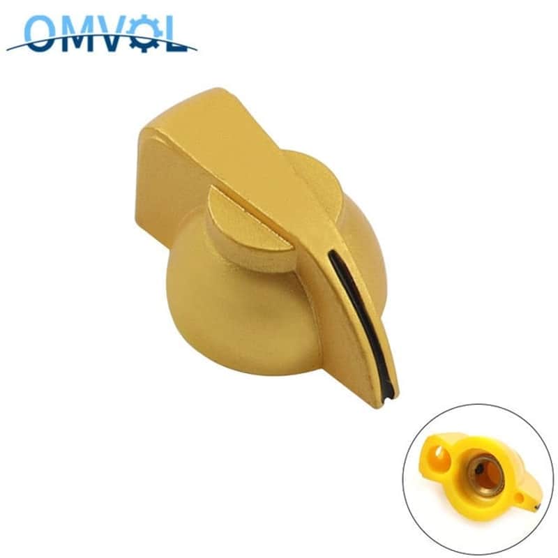 Chicken Head Knob – 6.35mm Guitar Amp Control Knob-Gold image 1