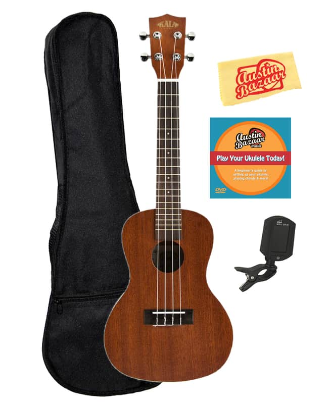 Kala KA-C Satin Mahogany Concert Ukulele w/ Gig Bag image 1