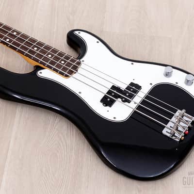1982 Fender JV Precision Bass ‘62 Vintage Reissue PB62-75 Black w/ Case & Tags, Japan MIJ Fujigen image 10