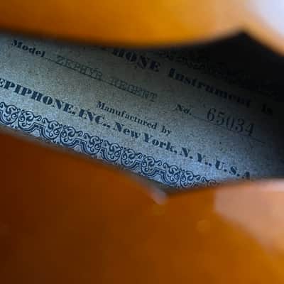 1950s Epiphone Zephyr Regent Hollowbody Archtop - Sunburst w/ Original Hardshell Case image 17