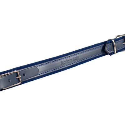 Hohner 42 In. X 3 In. Blue Leather Accordion Straps (ACC13-BLU) image 3