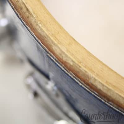 Slingerland 12x8" Blue Sparkle Tom Drum Vintage 70s Sound King Stick-Saver Niles image 11