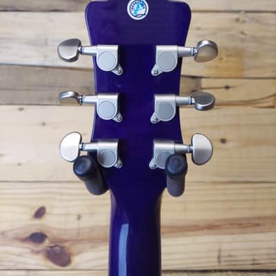 Luna Fauna Eclipse Acoustic-Electric Guitar 2010s - Transparent Purple image 6