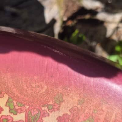 Pink Paisley Strat ST  Body, Aged, Relic , Nitro , Ash image 12