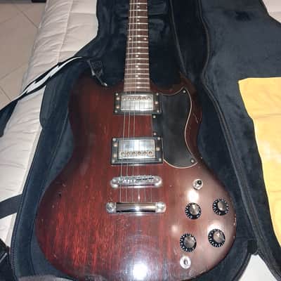Made in Japan 70's by Matsumoku REFURBISHED MODIFIED AND REFRETTED Westminster SG walnut with UK Monty's Guitars wiring kit image 1