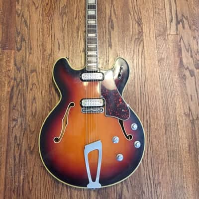 Vintage 60's Welson D2 Wurlitzer Semi-Hollow Body 335 style image 3
