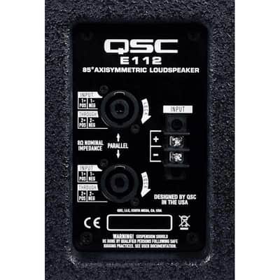 QSC E112 Enceintes - Passive 2 voies 1 x 12" 400W RMS image 4