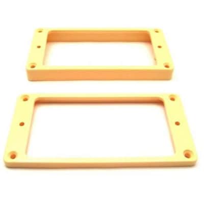 Humbucker Ring Set-Tapered w/ Flat Bottoms-Cream image 1