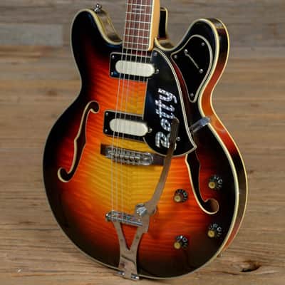 Univox Semi-Hollow Sunburst 1960s (s721) image 2