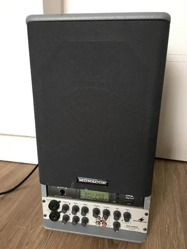 Monacor TXA-670CD - Portable Active PA Speaker System with Wireless Mic Receiver image 1
