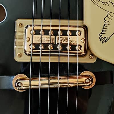 Gretsch G6136T-BLK Players Edition Falcon with String-Thru Bigsby Upgraded Pickups- Black image 8