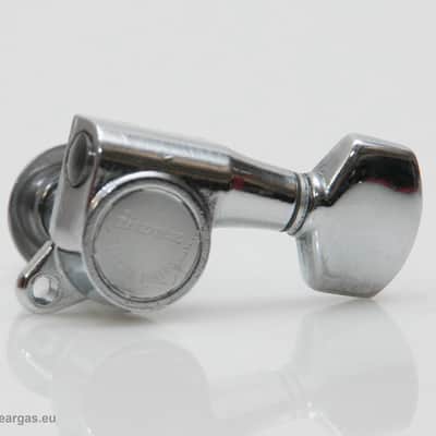 Original 80's Ibanez Smooth Tuner II inline tuners Chrome image 9