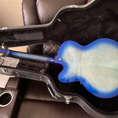 2027 Ibanez AFC155-JBB Contemporary Archtop Jet Blue Burst image 11