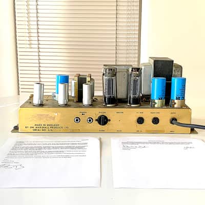 Marshall JMP Model 1987 50-Watt Head (1972) — Ex-Yngwie Malmsteen / Dave Sabo — Harry Kolbe Mod — Fully Documented Provenance image 12